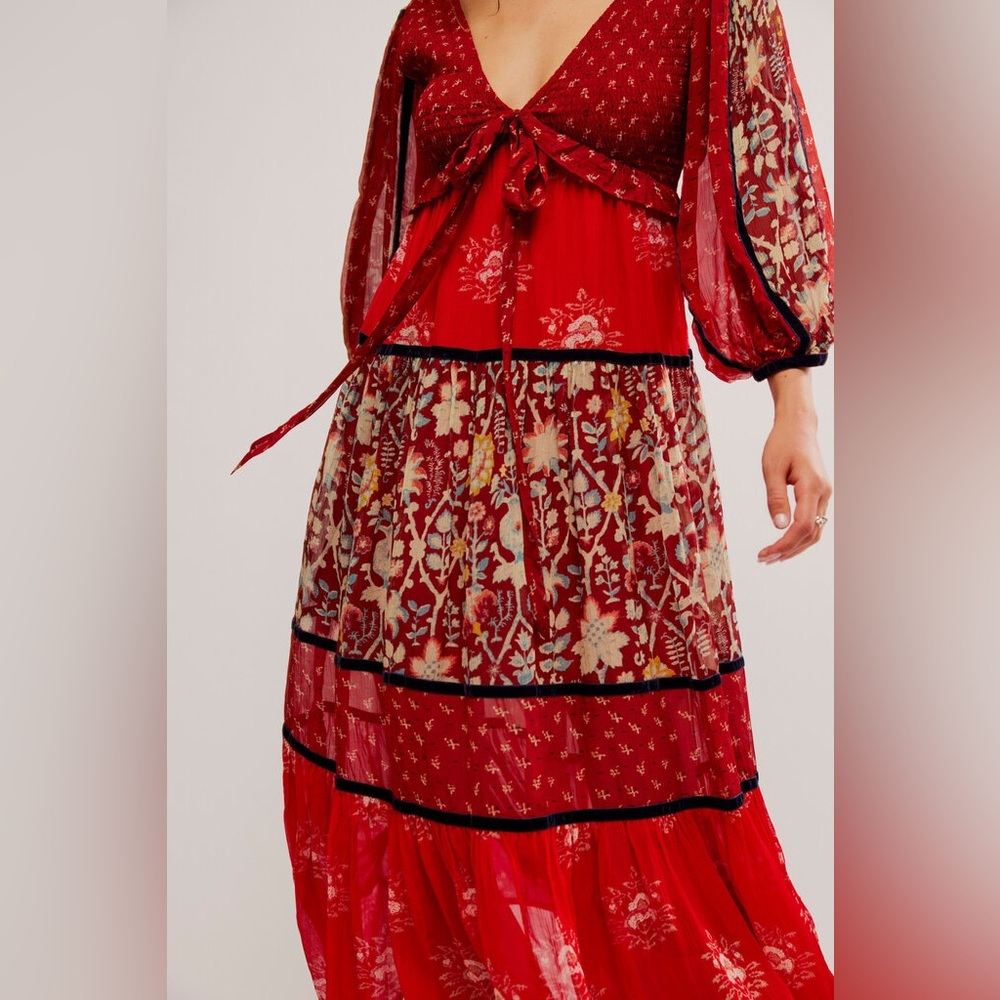 𝓯𝓹 Free People ~ Bali Laurel Maxi Dress - Picture 12 of 12